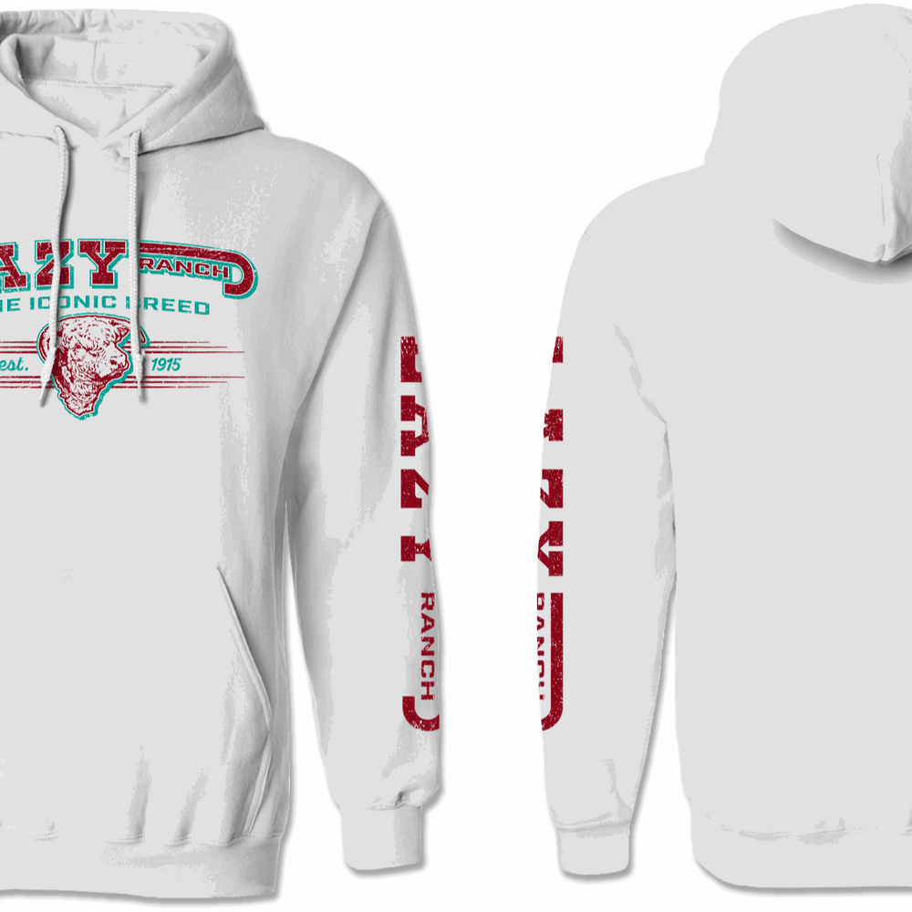 
                  
                    Lazy J Ranch Iconic Cattle Breed White Hoodie - White-
                  
                