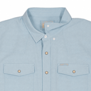 Lazy J Men's Pearl Snap Performance Shirt - Baby Blue-