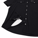 Lazy J Men's Pearl Snap Performance Shirt - Black-