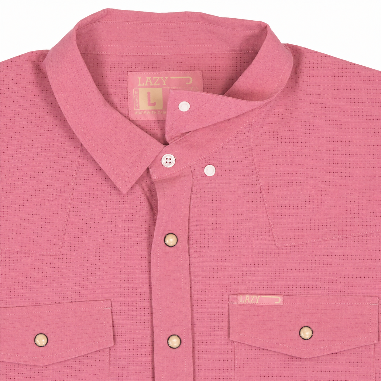 Men's Airflow Pearl Snap Shirt, Vintage Pink | Lazy J Ranch Wear