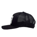 Lazy J Black Iron Hide Mid Profile Trucker Hat