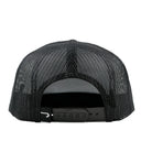 Lazy J Black Iron Horn Curved Bill Trucker Hat-