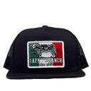 Lazy J Black Mexico Bull Trap High Profile Trucker Hat