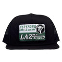 Lazy J Black Shafter Quilted Rope High Profile Trucker Hat
