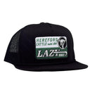 Lazy J Black Shafter Quilted Rope High Profile Trucker Hat