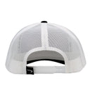 Lazy J Black & White Iron Hide Mid Profile Trucker Hat