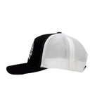 Lazy J Black & White White Arrowhead Mid Profile Trucker Hat