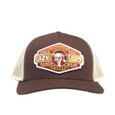 Lazy J Brown & Tan Pecos Curved Bill Trucker Hat