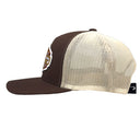 Lazy J Brown & Tan Pecos Curved Bill Trucker Hat