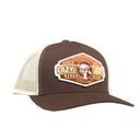 Lazy J Brown & Tan Pecos Curved Bill Trucker Hat