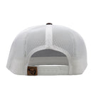 Lazy J Brown & White Iron Hide Rope High Profile Trucker Hat