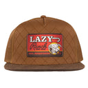 Lazy J Ranch Coyote Brown Quilted Hard Day Classic Five Panel Trucker Hat-