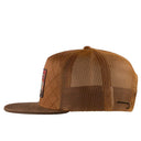 Lazy J Ranch Coyote Brown Quilted Hard Day Classic Five Panel Trucker Hat-