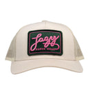 Lazy J Cream Break Away Mid Profile Trucker Hat