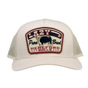 Lazy J Cream Pure Bred Mid Profile Trucker Hat