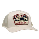Lazy J Cream Pure Bred Mid Profile Trucker Hat