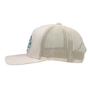 Lazy J Cream Red Stock Mid Profile Trucker Hat