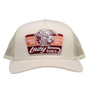 Lazy J Cream Rust Mid Profile Trucker Hat