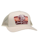 Lazy J Cream Rust Mid Profile Trucker Hat