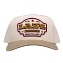 Lazy J Cream & Tan Gold Stock Vintage Five Panel Hat