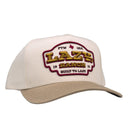 Lazy J Cream & Tan Gold Stock Vintage Five Panel Hat