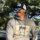Lazy J Heather Grey Iron Hide Pullover Hoodie
