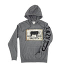 Lazy J Heather Grey Iron Hide Pullover Hoodie