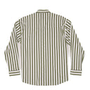 Lazy J Long Sleeve Performance Pearl Snap - Green Stripe-
