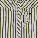Lazy J Long Sleeve Performance Pearl Snap - Green Stripe-