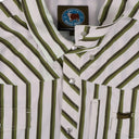 Lazy J Long Sleeve Performance Pearl Snap - Green Stripe-