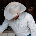 Lazy J Long Sleeve Performance Pearl Snap - Grey-