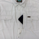 Lazy J Long Sleeve Performance Pearl Snap - Grey-
