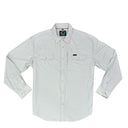 Lazy J Long Sleeve Performance Pearl Snap - Grey-