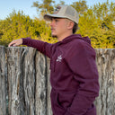 Lazy J Maroon Legado Pullover Hoodie