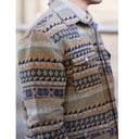 Lazy J Men's Aztec Print Jacket - Brown-