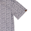 Lazy J Men's Floral Pearl Snap Polo Shirt - White-