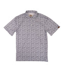 Lazy J Men's Floral Pearl Snap Polo Shirt - White-