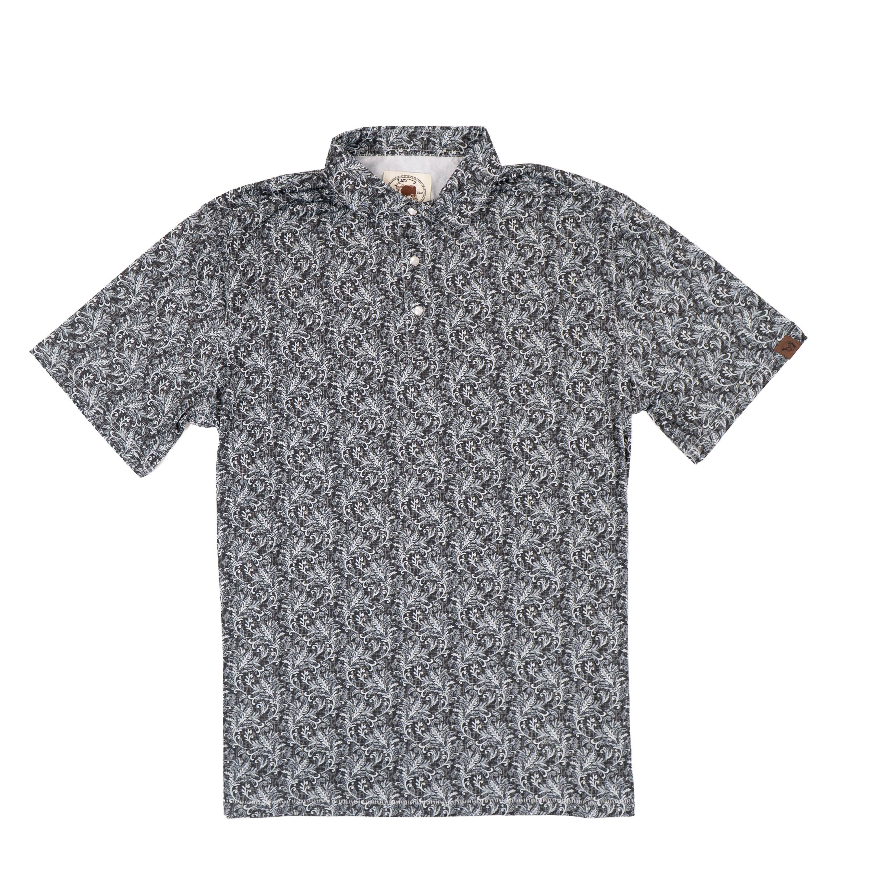 Lazy J Men's Paisley Pearl Snap Polo Shirt - Black – Lazy J Ranch Wear