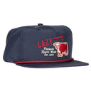 Lazy J Ranch Navy Red Premium Ranch Rope Trucker Hat-
