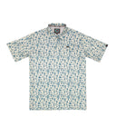 Lazy J Pearl Snap Polo - Blue Cactus Print