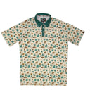 Lazy J Pearl Snap Polo - Green Desert Print