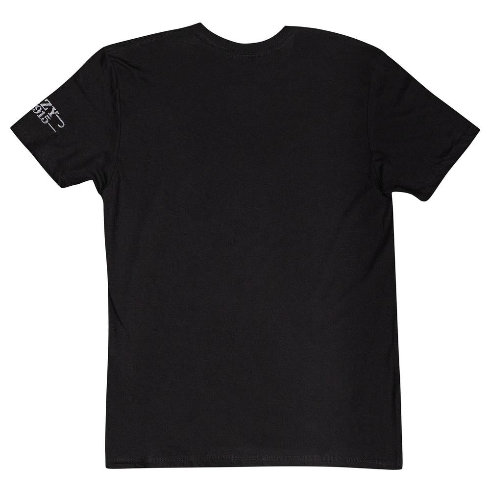 Lazy J Ranch American Flag Hereford Short Sleeve T-Shirt - Black-Lazy J Ranch Wear