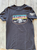 Lazy J Ranch America's Best Banner Short Sleeve Serape T-Shirt - Black-
