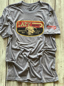 Lazy J Ranch America's Best Banner Short Sleeve T-Shirt - Grey-