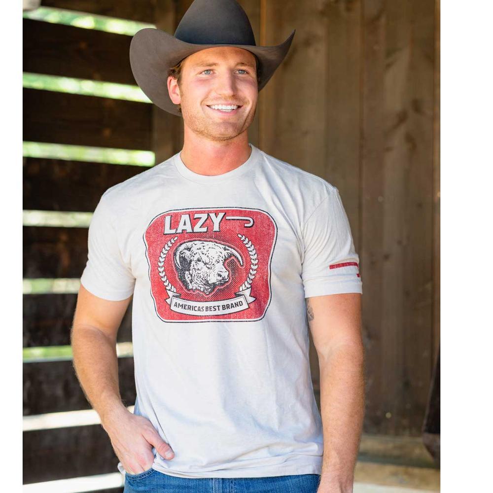 Lazy J Ranch America's Best Brand Short Sleeve T-Shirt - Sand-