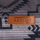 Lazy J Ranch Aztec Long Sleeve Hoodie - Charcoal Grey-