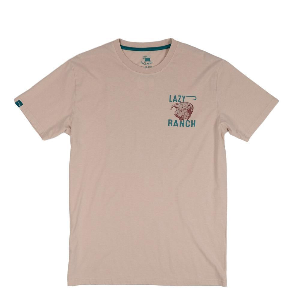 Lazy J Ranch Because They Work Natural Short Sleeve T-Shirt - Sand-Lazy J Ranch Wear