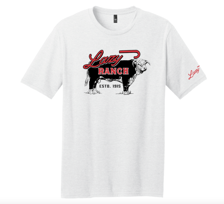 Lazy J Ranch Beefmaker Short Sleeve T-Shirt - White-