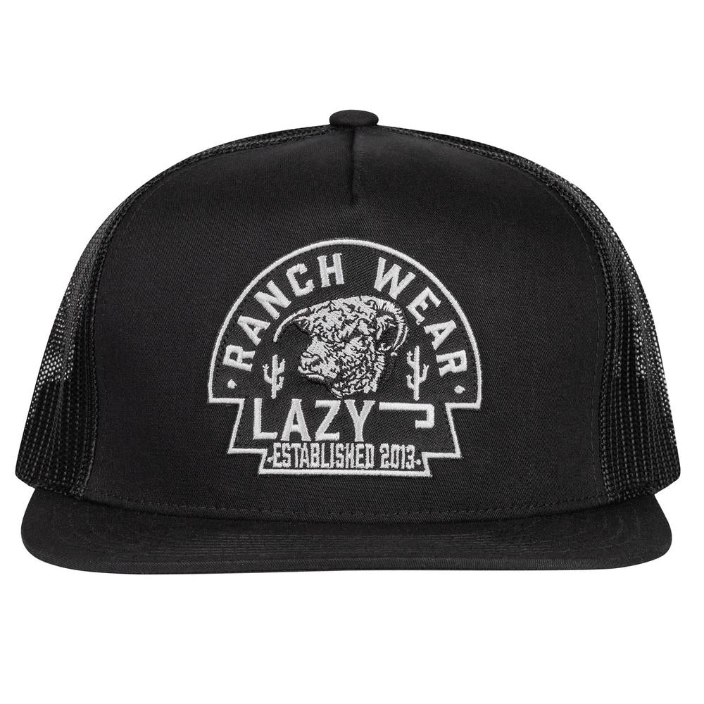 
                  
                    Lazy J Ranch Black Arrowhead Classic Five Panel Trucker Hat-Lazy J Ranch Wear
                  
                
