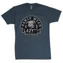 Lazy J Ranch Black Arrowhead Short Sleeve T-Shirt - Slate Blue-
